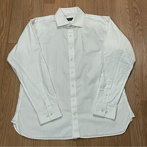 Alton Lane Men’s Medium White Long Sleeve Button Down Dress Shirt Custom Bespoke